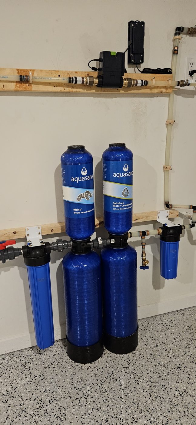 Whole-house water filtration